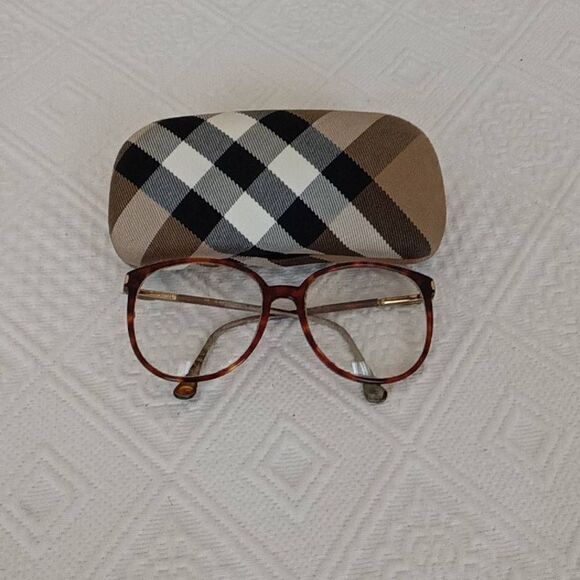 Burberry Women's Polaroid Oversized Brown Full Rim Eyeglasses With Case - Picture 1 of 8